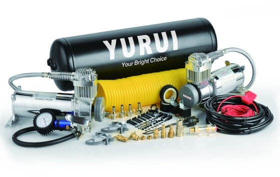 YURUI Hệ thống máy nén khí đầu ra cao kép YURUI Máy nén khí công suất lớn 2,5 Gallon Tank 200 PSI Mạnh