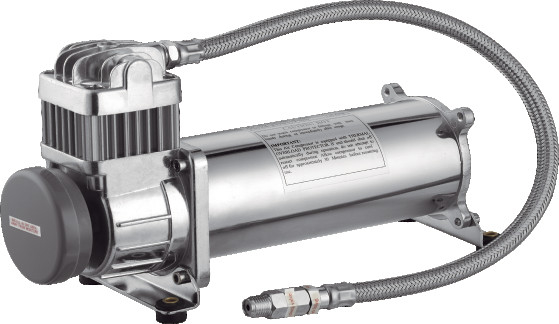 Giá tốt. Chrome Car Ride Air Suspension Pump Car Tuning Dc 12V Đối với xe ngoài đường trực tuyến