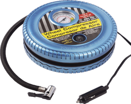 Hình dạng lốp Máy nén khí ô tô di động Máy bơm lốp nhựa DC12V