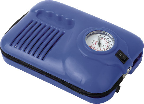 Máy nén khí đa chức năng màu xanh lam 12V Lốp 10FT Dây 10FT với phích cắm nhẹ hơn thuốc lá