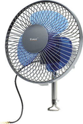 Quạt làm mát ô tô màu đen và xanh kim loại / Quạt làm mát tự động 6 "Dao động