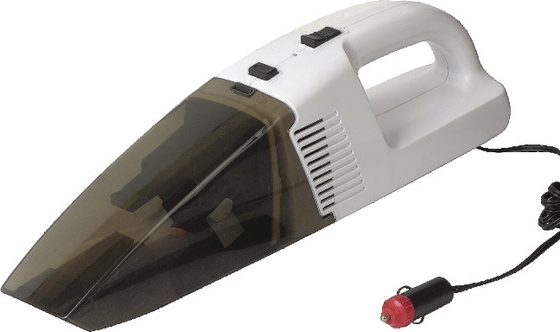Máy hút bụi ô tô vận hành bằng pin nhựa màu xám và trắng cho xe