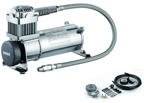 Máy nén khí treo đơn 150psi 12V 1/4 "Bạc hạng nặng