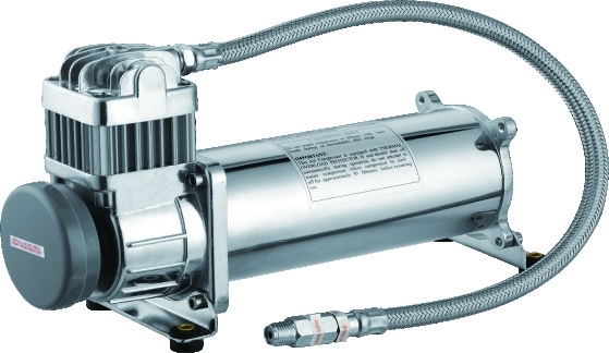 Máy nén khí đơn Chrome 200PSI cho ô tô 12v, Hệ thống treo khí nén cho xe tải