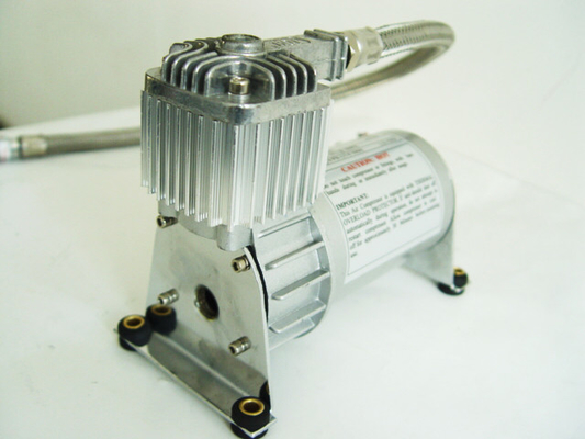 130 PSI 12V Van kiểm tra nội tuyến màu bạc Máy nén khí Túi khí Chất liệu Chrome