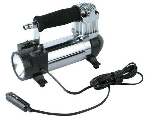 Bộ dụng cụ máy nén khí 3 trong 1 cho xe ô tô 12v màu đen Chrome kim loại