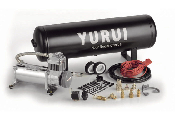 Hệ thống không khí trên tàu hạng trung Máy nén khí 2,5 Gallon đen và bạc