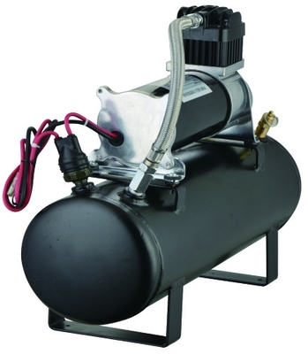 Bộ nguồn không khí 12V 150PSI Hệ thống không khí trên tàu 1,5 Gallon Xe tăng kim loại đen để lạm phát nhanh