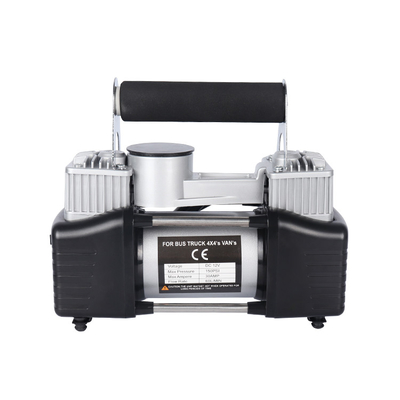 Máy nén không khí kim loại hai xi lanh với túi xách Máy nén không khí áp suất cao DC 12V