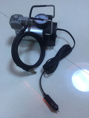 Máy bơm áp suất lốp ô tô màu bạc và màu vàng, Máy nén khí công suất nặng 12 Volt