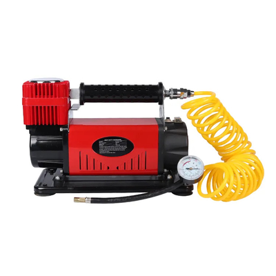 Máy nén không khí xe hơi DC12V với máy đo áp suất Lốp xe hơi Máy bơm không khí Máy nén không khí một xi lanh
