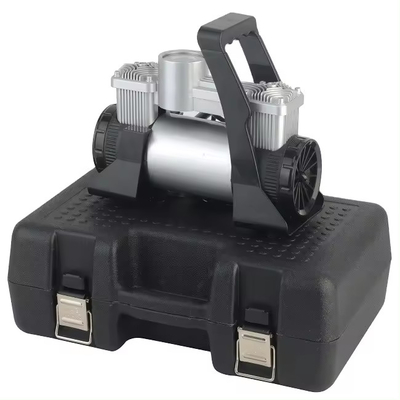 Xe lốp lốp Dc 12v áp suất kim loại máy nén không khí tự động với hộp nhựa