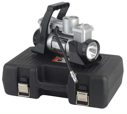 Xe lốp lốp Dc 12v áp suất kim loại máy nén không khí tự động với hộp nhựa