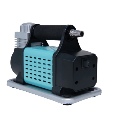 Máy nén không khí ô tô di động DC12V kim loại với máy đo áp suất kim loại