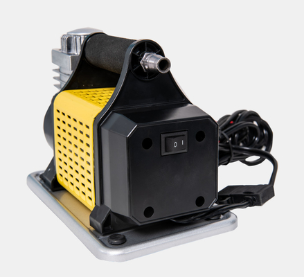 DC12V kim loại bơm lốp xe ô tô di động với máy đo áp suất kim loại và ống