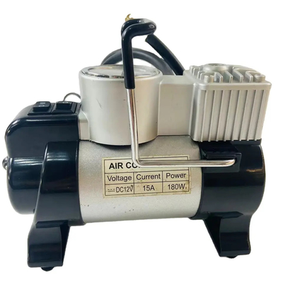 Kim loại Đốm xe ô tô di động máy nén không khí với đèn và tay cầm cho lốp bơm