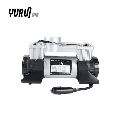 DC12V máy nén không khí xe hơi kim loại di động với hộp nhựa máy nén bộ