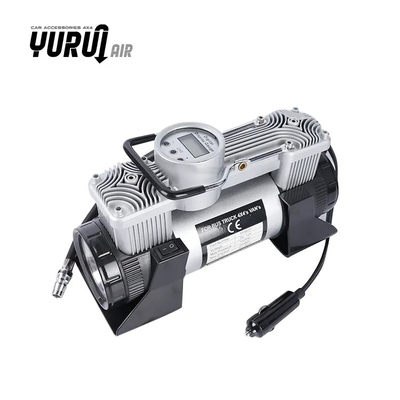 DC12V máy nén không khí xe hơi kim loại di động với hộp nhựa máy nén bộ