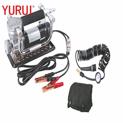 Giá tốt. Máy nén khí lốp kim loại Chrome DC12v di động với kẹp cá sấu trực tuyến