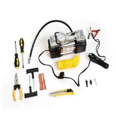 Máy nén khí di động 180w 150psi 12v Máy bơm khí bằng kim loại Dịch vụ Oem có túi