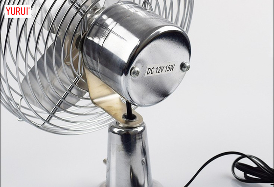 Xe tải Quạt làm mát ô tô di động Màu bạc 6 "Dao động Bảo hành một năm