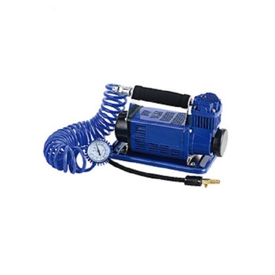 Máy nén khí 12 Volts không dầu, Máy bơm khí kim loại 150psi với kẹp cá sấu