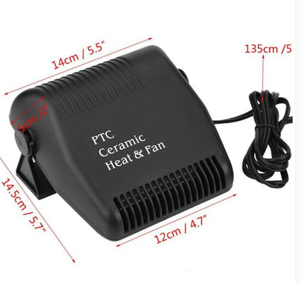 Máy sưởi ô tô di động nhỏ 150w 12v Màu đen điện Tuổi thọ cao