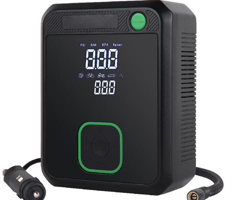 Máy nén không khí xe điện kỹ thuật số với màn hình LCD DC bơm không khí 12V