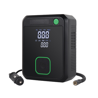 Máy nén không khí điện tử không dây có thể sạc lại với màn hình LCD Máy bơm không khí DC 12V di động