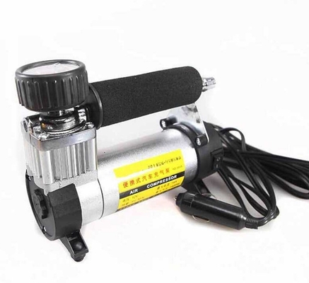 Máy nén khí di động hạng nặng màu đen bạc 12v 140 Psi Bơm khí cho ô tô