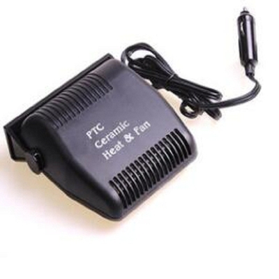 Máy sưởi ô tô có thể sạc lại cầm tay màu đen, Máy sưởi cắm điện Dc12v cho ô tô