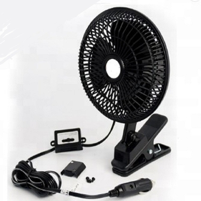 Quạt làm mát ô tô màu đen Chất liệu nhựa 12v / 24v với một nửa bảo vệ bằng kim loại an toàn