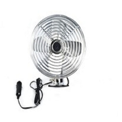 Chuyển đổi bật/tắt Full Safety Metal Guard Mini Car Fan with Cigarette Lighter