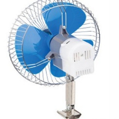 Quạt làm mát xe gắn trục vít, Quạt làm mát tự động dao động 8 "Màu xanh lam
