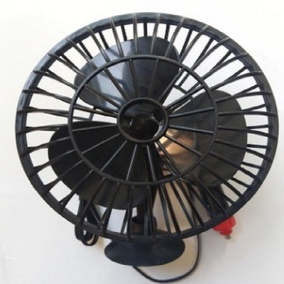 Quạt làm mát ô tô mini 4 inch Gắn cốc dao động bằng nhựa với hai công tắc