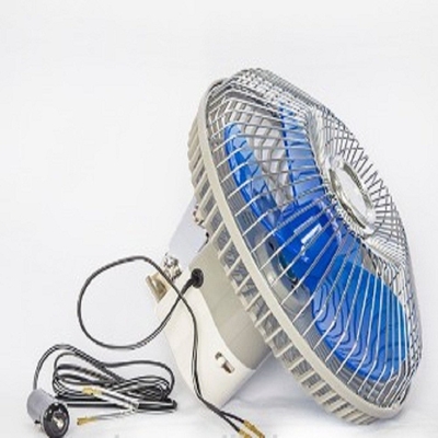Quạt làm mát ô tô 12v / 24v Quạt dao động 8 inch với bảo vệ kim loại an toàn đầy đủ