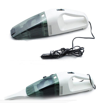 Máy hút bụi ô tô cầm tay màu đen trắng 0,8kg với bộ lọc có thể giặt được 12v Dc