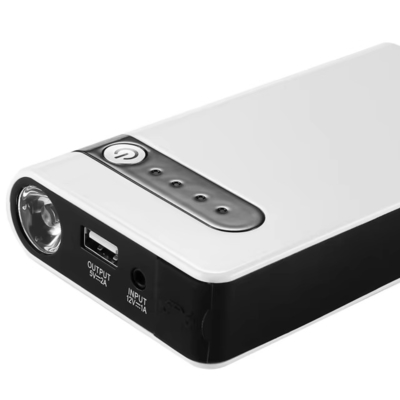 Máy khởi động nhảy cầm tay 12V với đèn pin LED và máy đo áp suất lốp xe