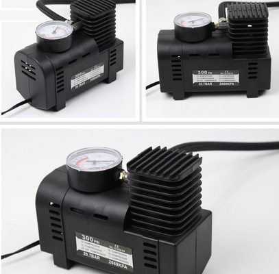 Trọng lượng 0,8 Kgs Máy bơm không khí ô tô di động DC 12V 250 Psi Áp suất có đồng hồ