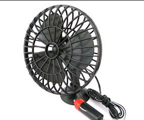 Quạt làm mát ô tô dao động DC 12V với công tắc bật / tắt gắn cốc hút
