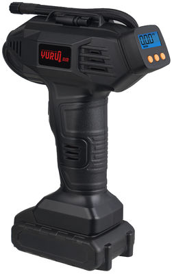 Máy nén khí di động với lưu lượng 27L/phút, động cơ 12V DC và pin sạc 2000mAh để bơm lốp nhanh