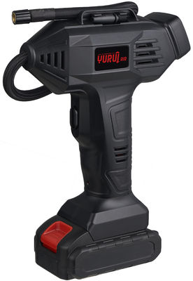 Máy nén khí di động với lưu lượng 27L/phút, động cơ 12V DC và pin sạc 2000mAh để bơm lốp nhanh