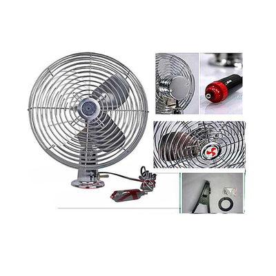 Màu bạc Bộ tản nhiệt ô tô Quạt làm mát bằng điện Bảo vệ bằng kim loại an toàn đầy đủ