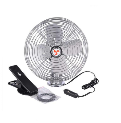 Quạt làm mát ô tô 12v / 24v với công tắc Bật - Tắt Bảo vệ kim loại an toàn đầy đủ