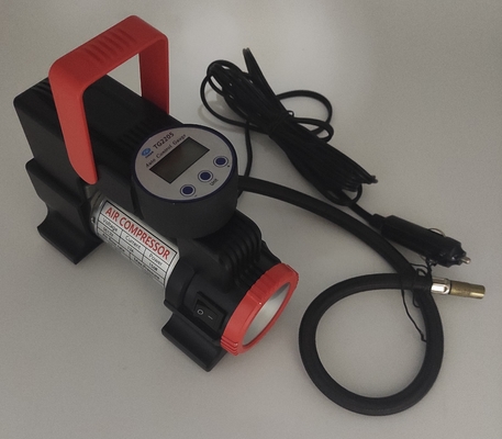 DC12V đèn LED ánh sáng máy nén không khí xe hơi kim loại di động với thước đo kỹ thuật số