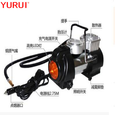 Máy nén khí kim loại với đèn LED Đèn nhấp nháy để nén lốp