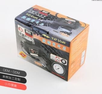 Máy nén không khí DC12v bằng nhựa với nút bật thuốc lá