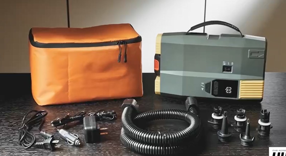 12V New Digital Gauge AC 220V 3 in 1 Paddle Board Pump 15000mA Battery SUP Pump