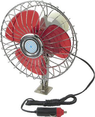 Giá tốt. YF207B Quạt làm mát ô tô Chrome đỏ và bạc 12V / 24V cho xe trực tuyến