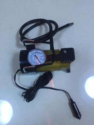 Giá tốt. Máy bơm áp suất lốp ô tô màu bạc và màu vàng, Máy nén khí công suất nặng 12 Volt trực tuyến